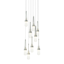 Hubbardton Forge - Canada 131100-SKT-LONG-82-YG0434 - Link 9-Light Blown Glass Pendant