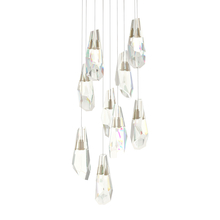 Hubbardton Forge - Canada 131101-SKT-LONG-84-CR - Luma 9-Light Large Crystal Pendant