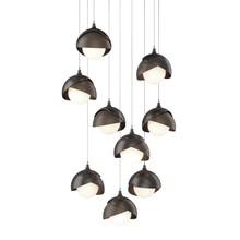 Hubbardton Forge - Canada 131105-SKT-LONG-14-05-GG0711 - Brooklyn 9-Light Double Shade Pendant