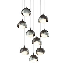 Hubbardton Forge - Canada 131105-SKT-LONG-14-82-GG0711 - Brooklyn 9-Light Double Shade Pendant