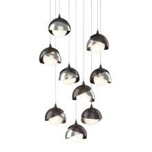 Hubbardton Forge - Canada 131105-SKT-LONG-14-85-GG0711 - Brooklyn 9-Light Double Shade Pendant