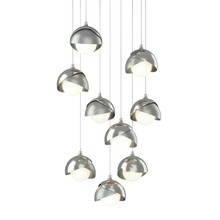 Hubbardton Forge - Canada 131105-SKT-LONG-85-82-GG0711 - Brooklyn 9-Light Double Shade Pendant