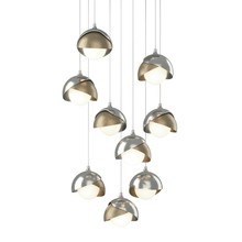 Hubbardton Forge - Canada 131105-SKT-LONG-85-84-GG0711 - Brooklyn 9-Light Double Shade Pendant