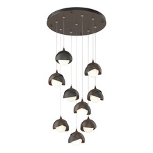 Hubbardton Forge - Canada 131105-SKT-STND-05-20-GG0711 - Brooklyn 9-Light Double Shade Pendant