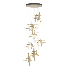 Hubbardton Forge - Canada 131109-SKT-STND-84-YC0305 - Tura 9-Light Frosted Glass Pendant