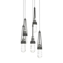 Hubbardton Forge - Canada 131120-SKT-LONG-20-YJ0434 - Link 5-Light Blown Glass Pendant