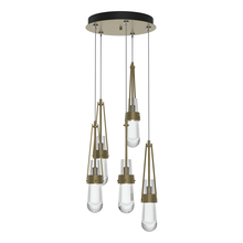 Hubbardton Forge - Canada 131127-SKT-STND-84-ZM0434 - Link 5-Light Clear Glass Pendant