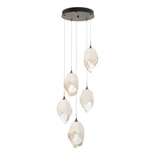 Hubbardton Forge - Canada 131138-SKT-LONG-05-WP0755 - Chrysalis 5-Light Large Crystal Pendant