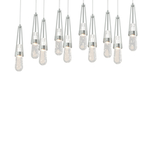 Hubbardton Forge - Canada 131200-SKT-LONG-82-YG0434 - Link 10-Light Blown Glass Pendant