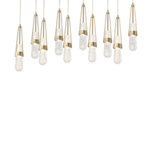 Hubbardton Forge - Canada 131200-SKT-LONG-84-YG0434 - Link 10-Light Blown Glass Pendant