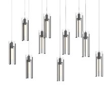 Hubbardton Forge - Canada 131204-SKT-LONG-10-ZM0065 - Exos Glass 10-Light Pendant