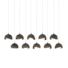 Hubbardton Forge - Canada 131205-SKT-LONG-05-14-GG0711 - Brooklyn 10-Light Double Shade Pendant