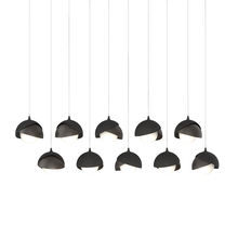 Hubbardton Forge - Canada 131205-SKT-LONG-10-14-GG0711 - Brooklyn 10-Light Double Shade Pendant