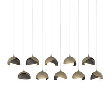 Hubbardton Forge - Canada 131205-SKT-LONG-84-14-GG0711 - Brooklyn 10-Light Double Shade Pendant