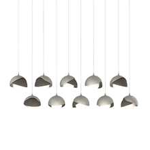 Hubbardton Forge - Canada 131205-SKT-LONG-85-07-GG0711 - Brooklyn 10-Light Double Shade Pendant