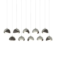 Hubbardton Forge - Canada 131205-SKT-LONG-85-14-GG0711 - Brooklyn 10-Light Double Shade Pendant