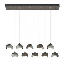 Hubbardton Forge - Canada 131205-SKT-STND-07-82-GG0711 - Brooklyn 10-Light Double Shade Pendant