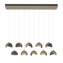 Hubbardton Forge - Canada 131205-SKT-STND-84-20-GG0711 - Brooklyn 10-Light Double Shade Pendant