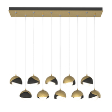 Hubbardton Forge - Canada 131205-SKT-STND-86-10-GG0711 - Brooklyn 10-Light Double Shade Pendant