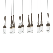 Hubbardton Forge - Canada 131207-SKT-LONG-05-ZM0434 - Link 10-Light Clear Glass Pendant