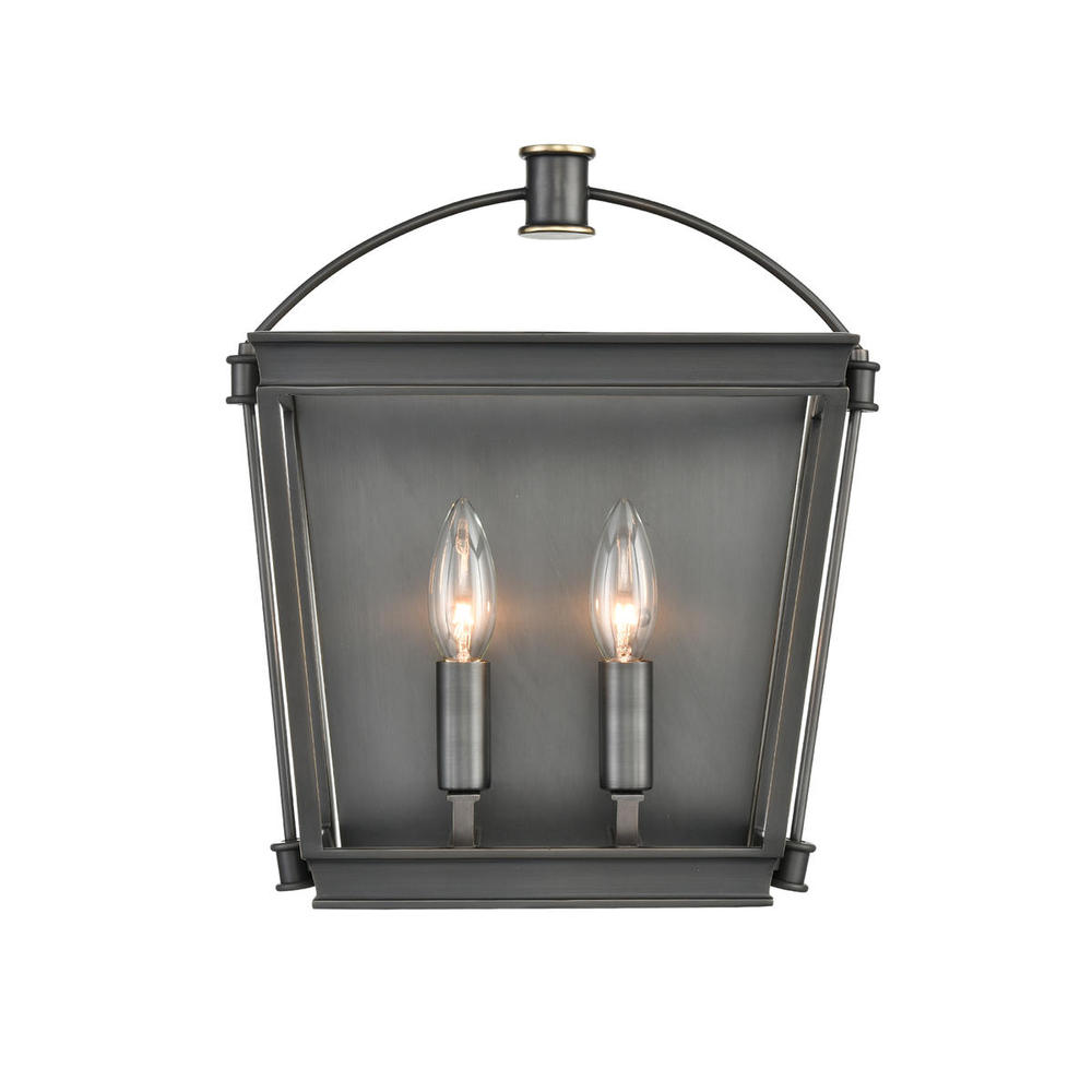 Manor Urban Bronze 2 Lights Wall/Vanity