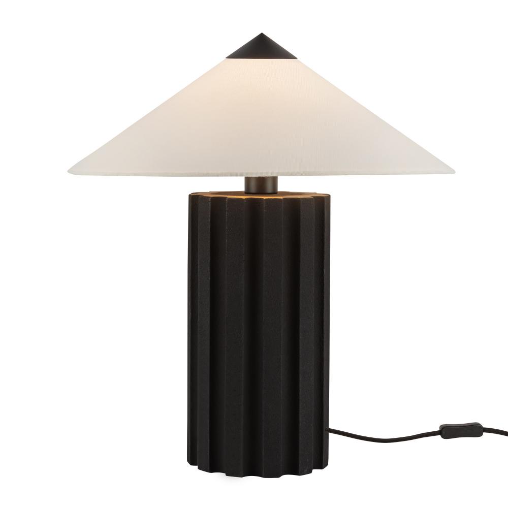 Ono 20-in Matte Black Socket Table Lamp