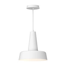 Alora Lighting PD527811WH - Juliana 11-in White 1 Light Pendant