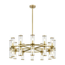 Alora Lighting CH309024NBCG - Revolve Clear Glass/Natural Brass 24 Lights Chandeliers