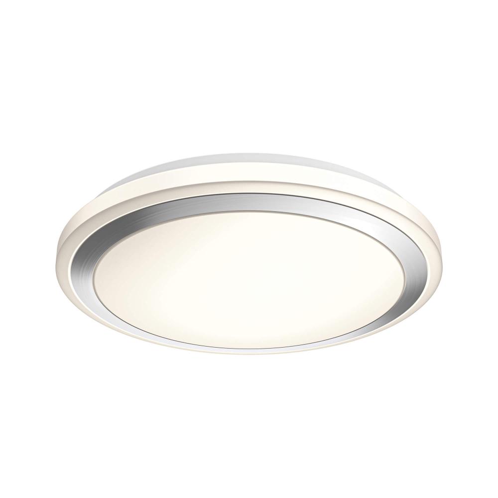 Round Glass Flush Mount with SN Trim