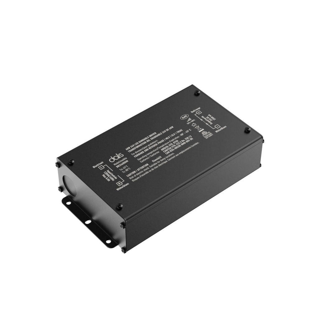 60W 24V Dimmable hardwired driver, two outputs