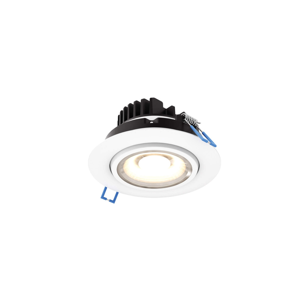 Round gimbal recessed light