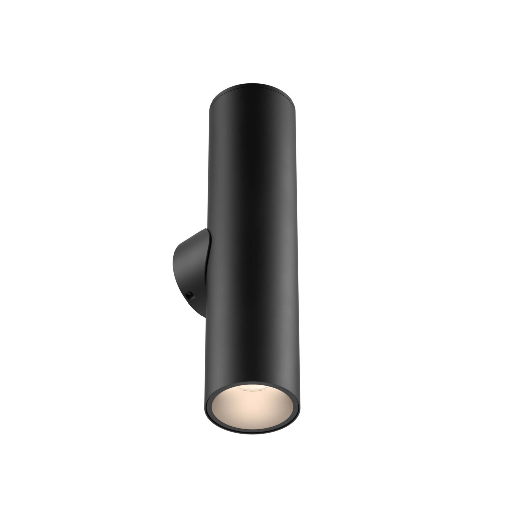 24in round wall sconce, universal driver, 5CCT, 3-Position Switch - Black