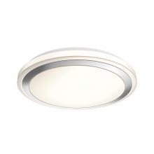 Dals CFG13-CC - Round Glass Flush Mount with SN Trim