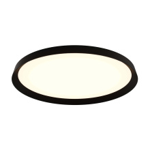 Dals CFH21-CC-BK - 21in Dual-Light Flush Mount, 5CCT - Black