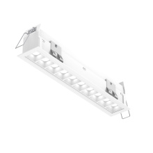 Dals MSL10-CC-AWH - Recessed 5CCT linear with 10 mini spot lights