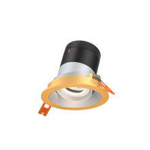 Dals RC03-CC-20-GMBAZ-TGD - 3in Modular Downlight, 5CCT, 20 degree Beam Angle, Gimbal Reflector, Alzak, Gold trim
