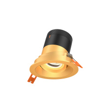 Dals RC03-CC-20-GMBGD-TGD - 3in Modular Downlight, 5CCT, 20 degree Beam Angle, Gimbal Reflector, Gold, Gold trim