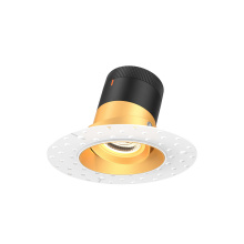 Dals RC03-CC-35-GMBGD-TL - 3in Modular Downlight, 5CCT, 35 degree Beam Angle, Gimbal Reflector, Gold, Trimless