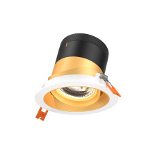 Dals RC04-CC-35-GMBGD-TWH - 4in Modular Downlight, 5CCT, 35 degree Beam Angle, Gimbal Reflector, Gold, White trim