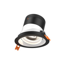 Dals RC04-CC-60-GMBWH-TBK - 4in Modular Downlight, 5CCT, 60 degree Beam Angle, Gimbal Reflector, White, Black trim