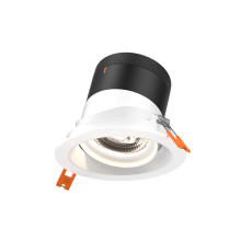 Dals RC04-CC-35-GMBWH-TWH - 4in Modular Downlight, 5CCT, 35 degree Beam Angle, Gimbal Reflector, White, White trim
