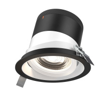 Dals RC06-CC-35-GMBWH-TBK - 6in Modular Downlight, 5CCT, 35 degree Beam Angle, Gimbal Reflector, White, Black trim