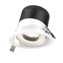 Dals RC06-CC-35-GMBWH-TWH - 6in Modular Downlight, 5CCT, 35 degree Beam Angle, Gimbal Reflector, White, White trim