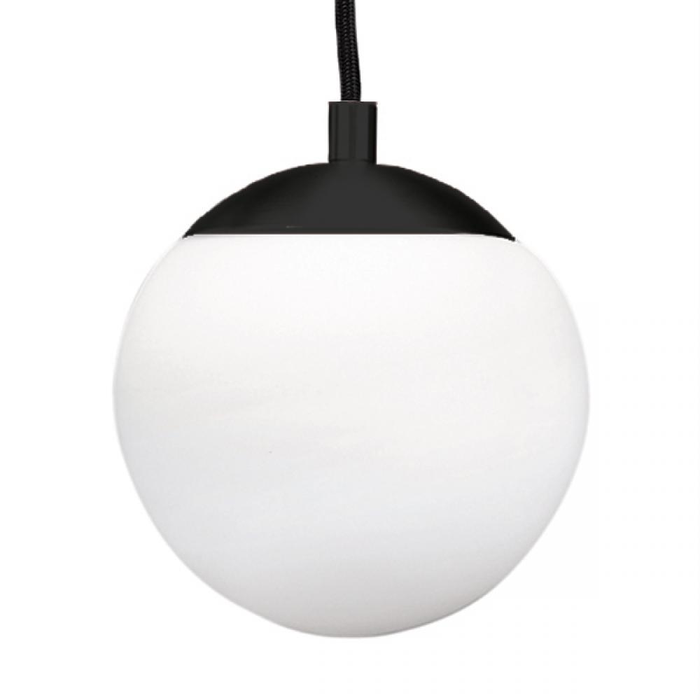 Eclipse - Pendant Light in Black with Clear Glass