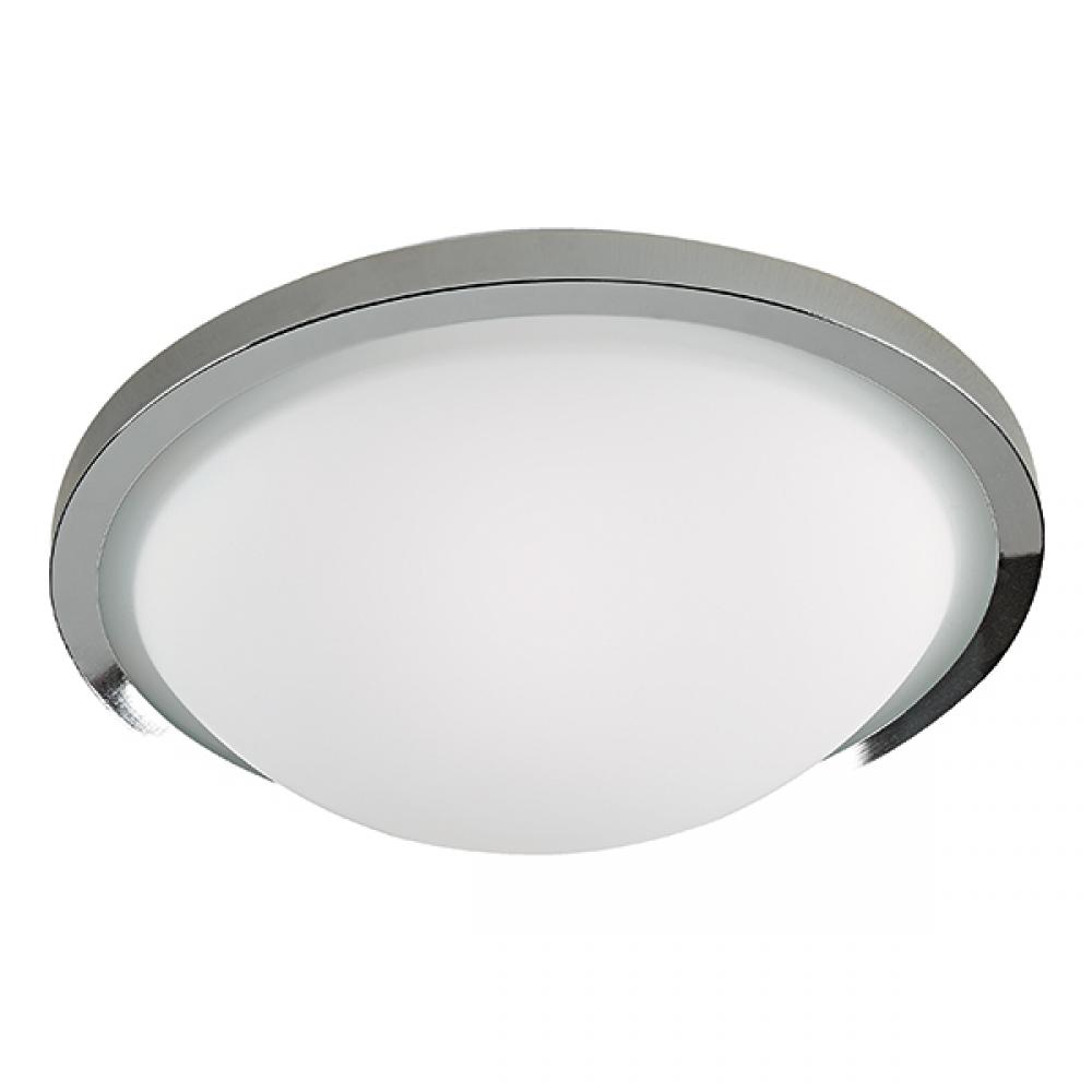 Halo - LED 15" Flush Mount in Chrome with Opal Glass