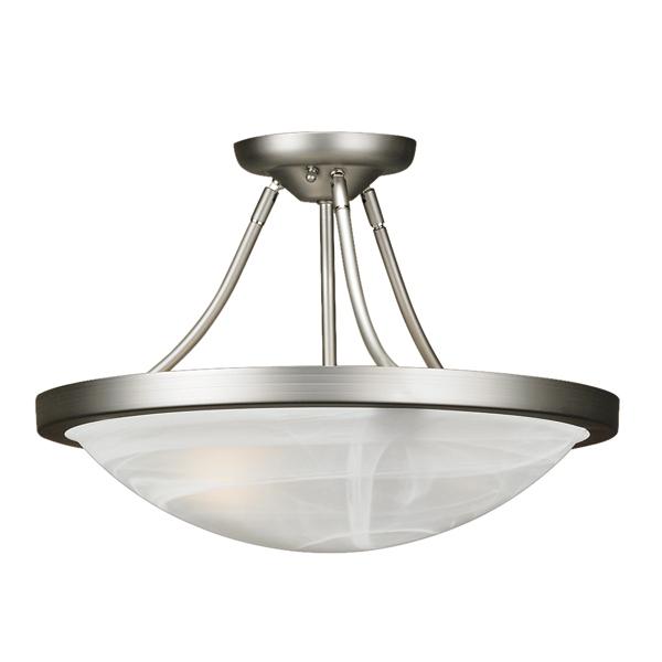 Monroe Semi Flush Mount Brushed Chrome