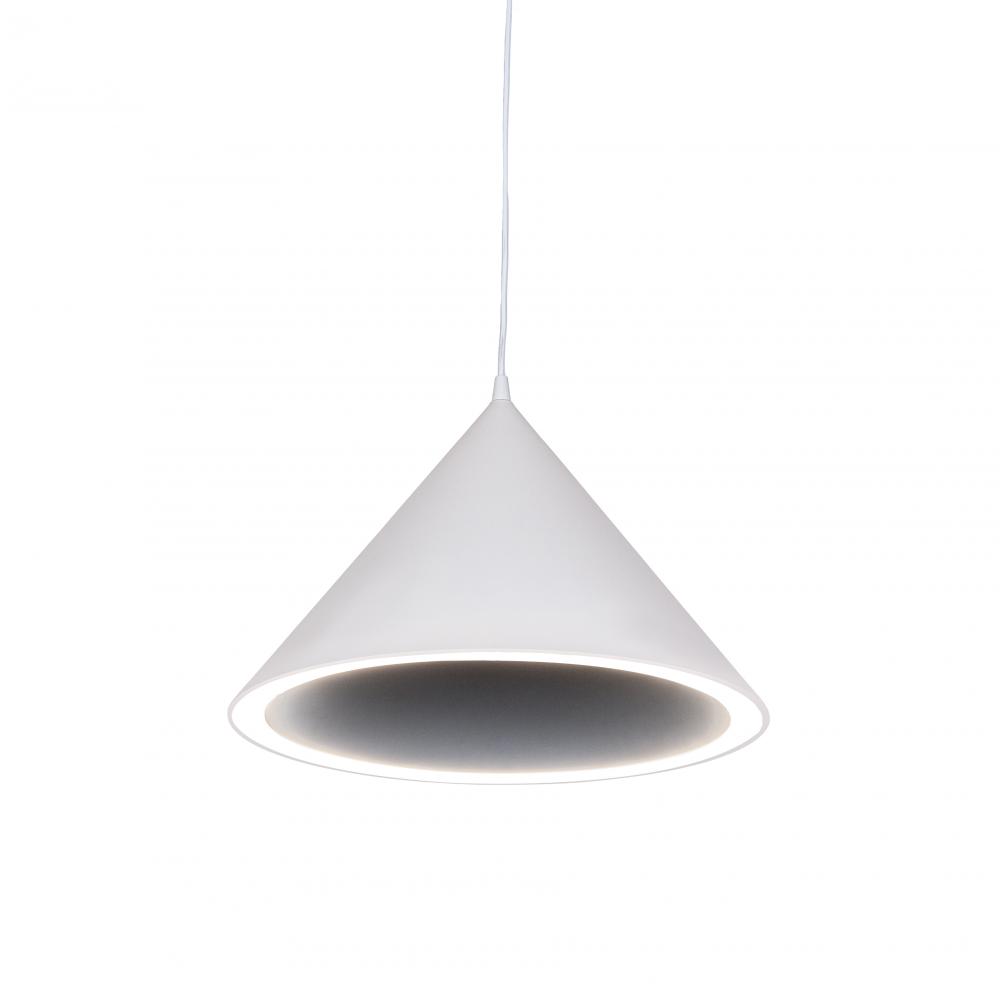 Trulli - 12.5" LED Pendant in White