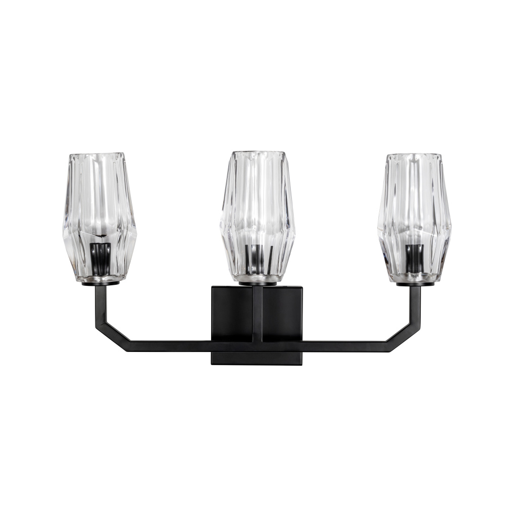 Vespera - 3 Light Vanity in Black