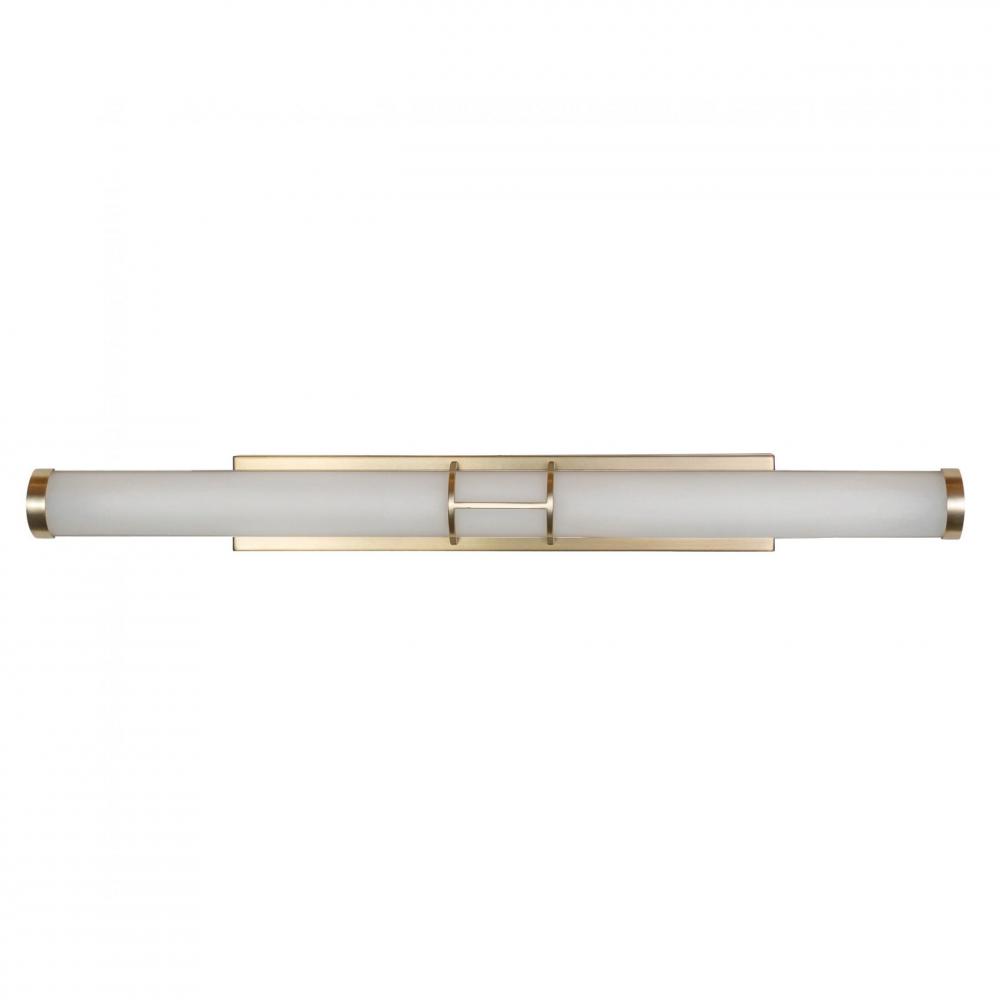Cylindrius - LED CCT 48" Vanity in Soft Gold