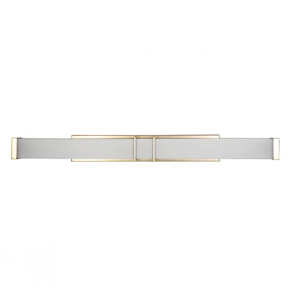 lateral - LED CCT 48" Vanity in Soft Gold